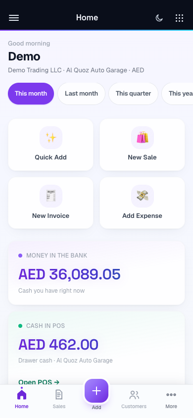 Tallium AI Accounting mobile screenshot